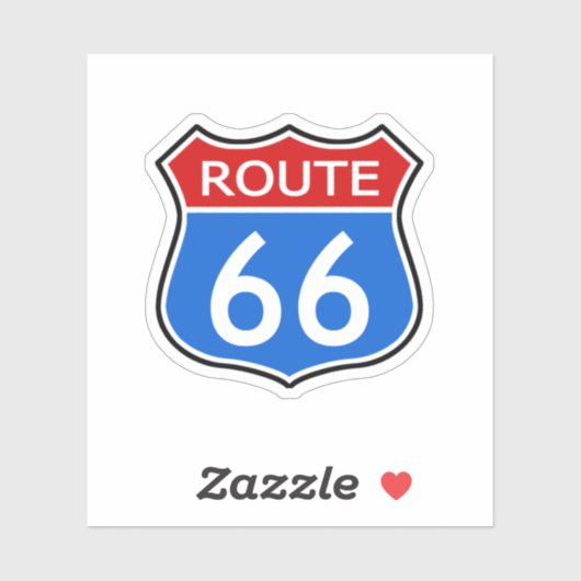 State Route 66 Reizen Sticker (Vel)