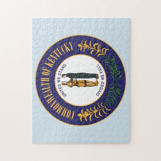 State Seal Kentucky. Legpuzzel (Verticaal)