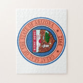 State Seal of Arizona. Legpuzzel (Verticaal)