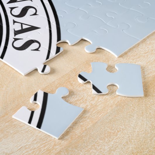 State Seal of Arkansas. Legpuzzel (Zijkant)