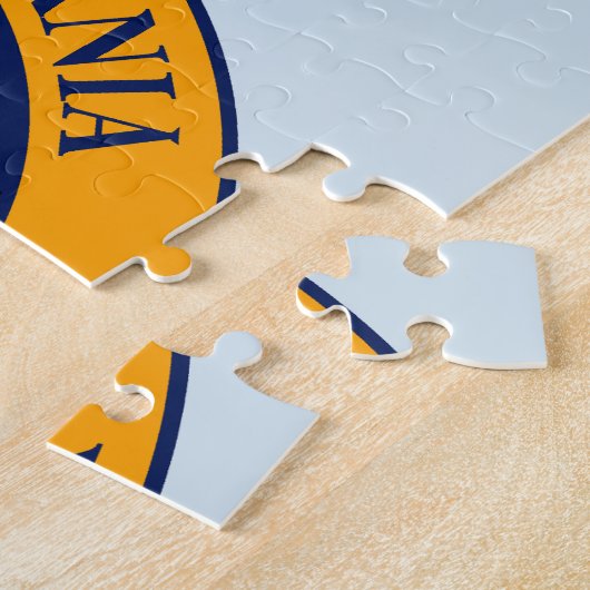 State Seal of California. Legpuzzel (Zijkant)