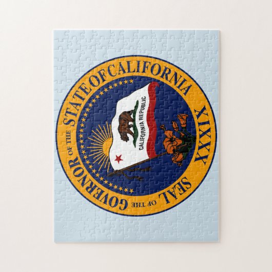 State Seal of California. Legpuzzel (Verticaal)