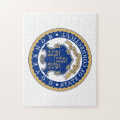 State Seal of Connecticut. Legpuzzel (Verticaal)