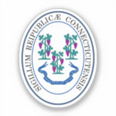 State seal of Connecticut, Verenigde Staten Sticker (Voorkant)