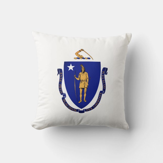 State Seal of Massachusetts Kussen (Voorkant)