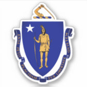 State Seal of Massachusetts Sticker (Voorkant)