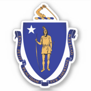 State Seal of Massachusetts Sticker