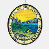 State Seal of Montana (VS) Keramisch Ornament (Links)