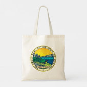 State Seal of Montana (VS) Tote Bag (Achterkant)