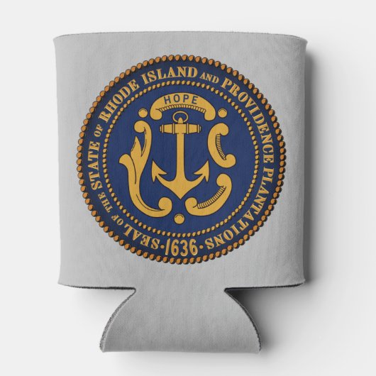 State Seal of Rhode Island Blikjeskoeler (Achterkant)