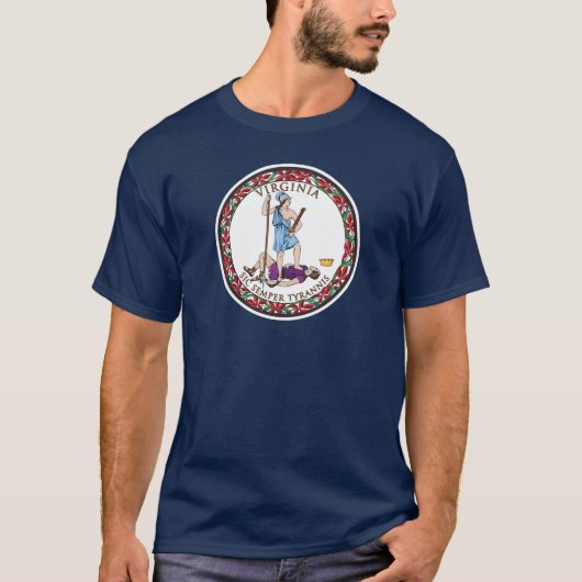 State Seal of Virginia, Verenigde Staten T-shirt (Voorkant)