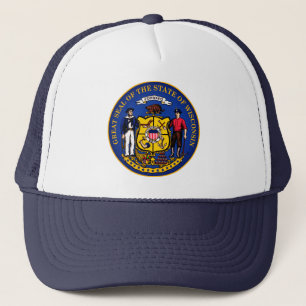 State Seal of Wisconsin Trucker Pet
