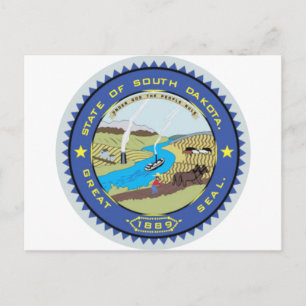 State Seal South Dakota Briefkaart