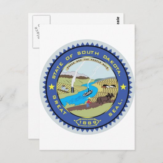 State Seal South Dakota Briefkaart (Voorkant / Achterkant)