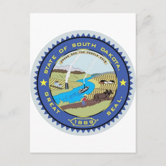 State Seal South Dakota Briefkaart (Voorkant)