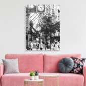 State-set-scène| Zwart-wit portret canvas (Insitu (Woonkamer))