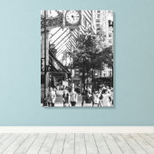 State-set-scène| Zwart-wit portret canvas (Insitu (Houten vloer))