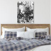 State-set-scène| Zwart-wit portret canvas Afdruk (Insitu (Slaapkamer))