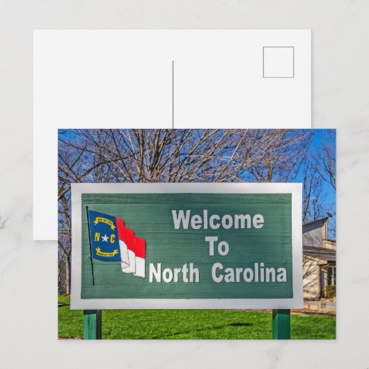 State Sign North Carolina Briefkaart (Voorkant / Achterkant)