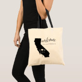 State Silhouette Wedding Welkom Tas | California (Voorkant (product))