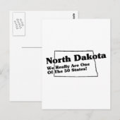 State Slogan North Dakota Briefkaart (Voorkant / Achterkant)