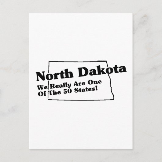 State Slogan North Dakota Briefkaart (Voorkant)