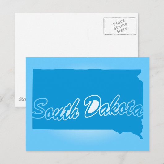 State South Dakota Briefkaart (Voorkant / Achterkant)