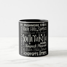 State/South Dakota Two-Tone Coffee Mok