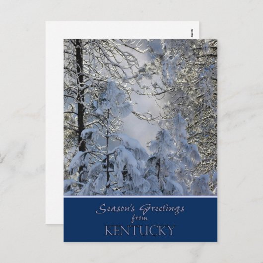 /state-specifieke briefkaarten van de Kerstkaart (Voorkant / Achterkant)