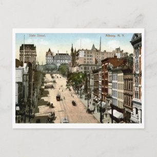 State St., Albany, New York 1907 Vintage Briefkaart