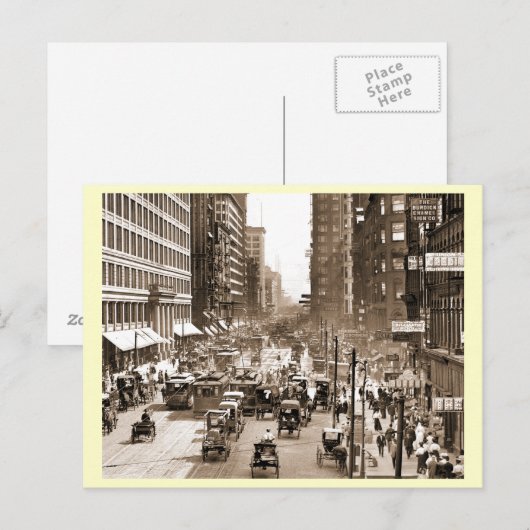 State St., Chicago, Illinois Briefkaart (Voorkant / Achterkant)