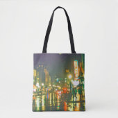 STATE STREET 1990'S NACHTSCENE TOTE BAG (Voorkant)