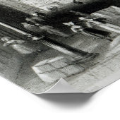 State Street, Boston, gegraveerd door S.Lacey Poster (Hoek)