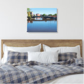State Street Bridge - Oversteek van de Milwaukee r Canvas Afdruk (Insitu (Slaapkamer))