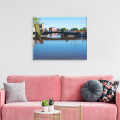 State Street Bridge - Oversteek van de Milwaukee r Canvas Afdruk (Insitu (Woonkamer))
