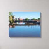 State Street Bridge - Oversteek van de Milwaukee r Canvas Afdruk (Voorkant)