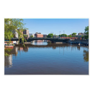 State Street Bridge - Oversteek van de Milwaukee r Foto Afdruk