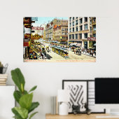 State Street, Chicago, Illinois 1905 Poster (Thuiskantoor)