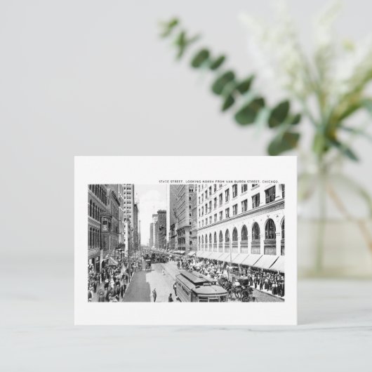 State Street, Chicago, Illinois Briefkaart (Staand voorkant)