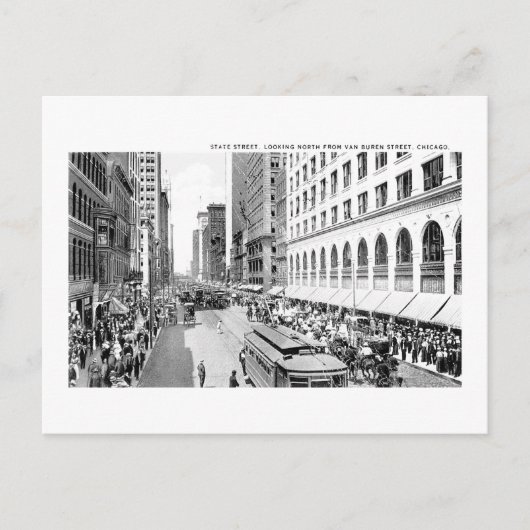 State Street, Chicago, Illinois Briefkaart (Voorkant)