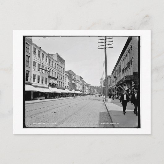 State Street, Ithaca, Vintage van New York Briefkaart (Voorkant)