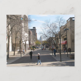 State Street Madison Wisconsin Library Mall Briefkaart