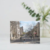 State Street Madison Wisconsin Library Mall Briefkaart (Staand voorkant)