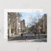 State Street Madison Wisconsin Library Mall Briefkaart (Voorkant / Achterkant)