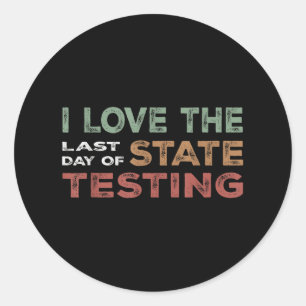 State Testing Week Gedaan Schattigee Student Celeb Ronde Sticker