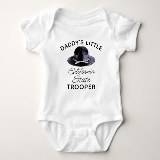 State Trooper Baby - Papa's Little Trooper Romper (Voorkant)