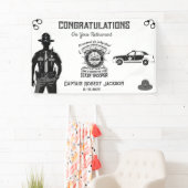 State Trooper Black Gold Retirement Banner (Insitu)