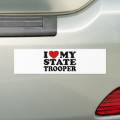 State Trooper Bumpersticker (Op auto)