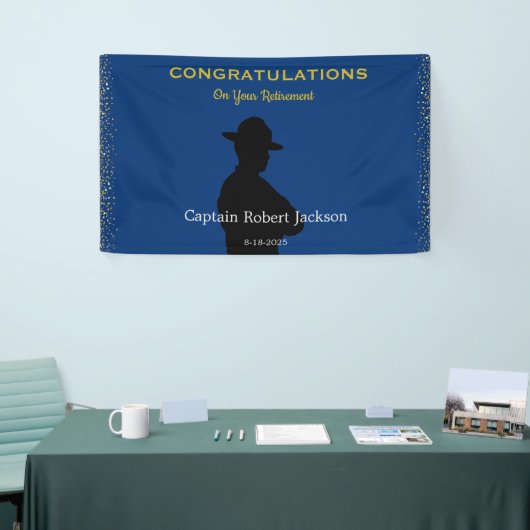 State Trooper Highway Patrol Retirement Banner (Beurs)