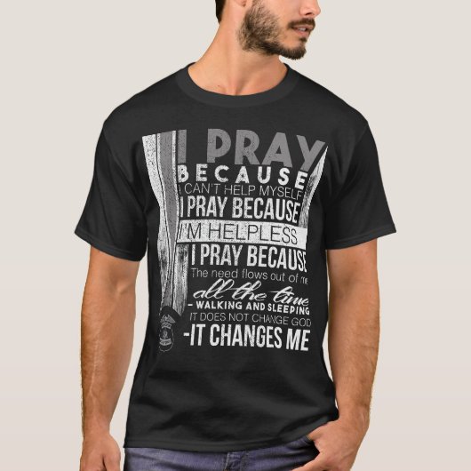 State Trooper Prayer State Police T Shirt Highway (Voorkant)